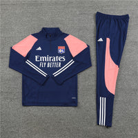 Survêtement Olympique Lyon 23/24 - Bleu et rosa