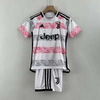 Trousse pour enfants Juventus II 23/24 - Preto, Blanc et Rose